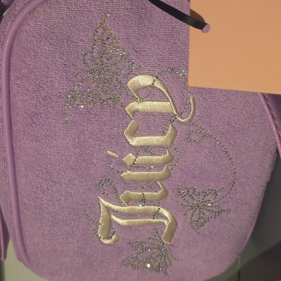 JUICY COUTURE NWT Wingin It Violet Tulle Camera Bag - Picture 4 of 8